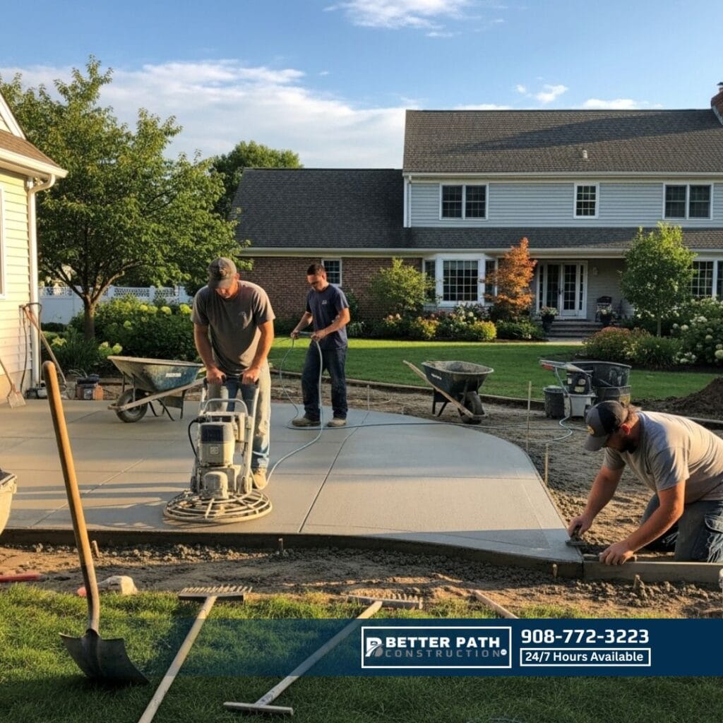 Small Concrete Patio Contractors Near Me in New Jersey